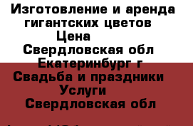 Изготовление и аренда гигантских цветов › Цена ­ 500 - Свердловская обл., Екатеринбург г. Свадьба и праздники » Услуги   . Свердловская обл.